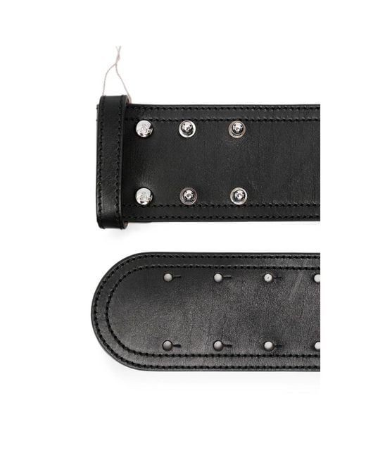 Vivienne Westwood Black Heart-Motif Leather Belt