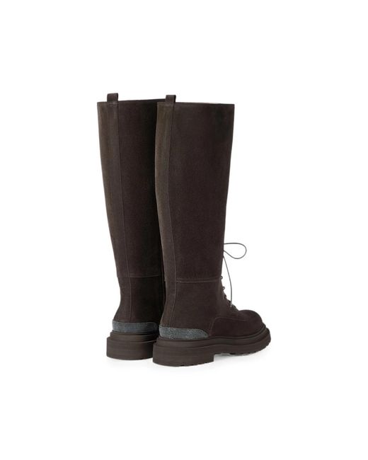 Brunello Cucinelli Brown High Boots