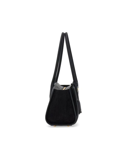 Ferragamo Black Studio Soft Bag (M)