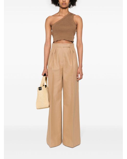 Max Mara Natural Trousers Leather