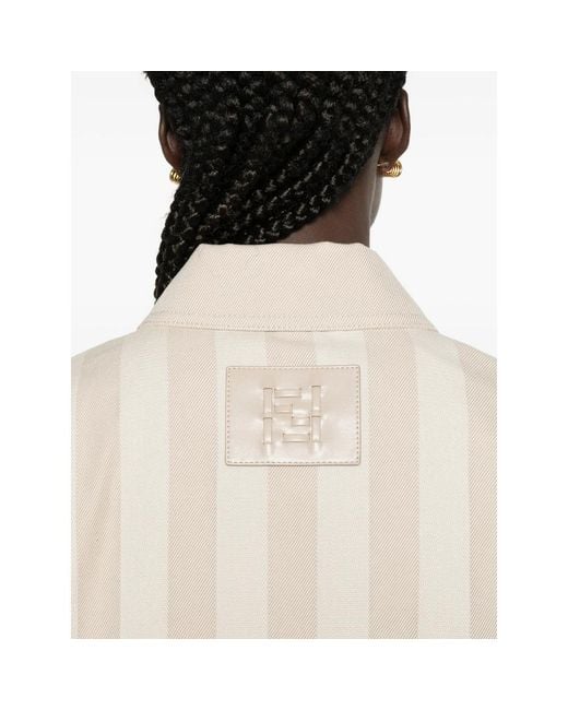 Fendi White Neutrals Jackets