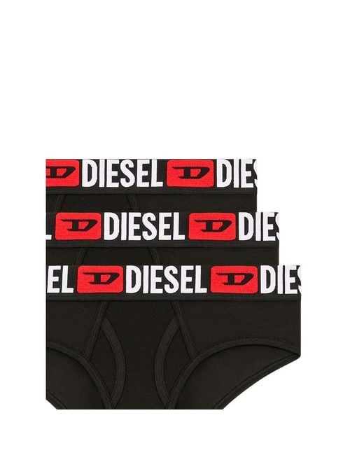 DIESEL Red Underwears Black