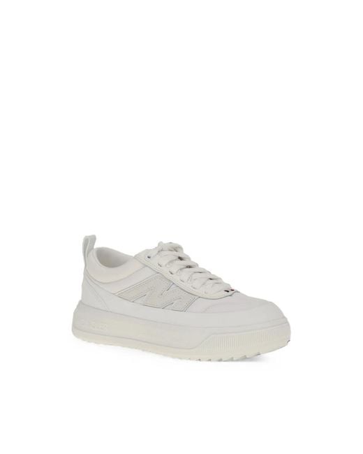 Moncler White Altive Low-Top Sneakers