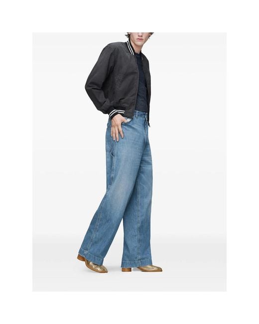 Maison Margiela Blue Trousers for men