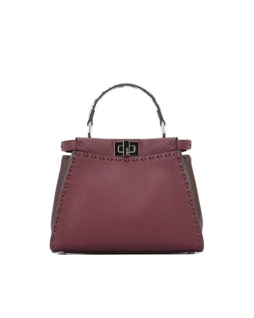 Fendi Purple Tote Bags