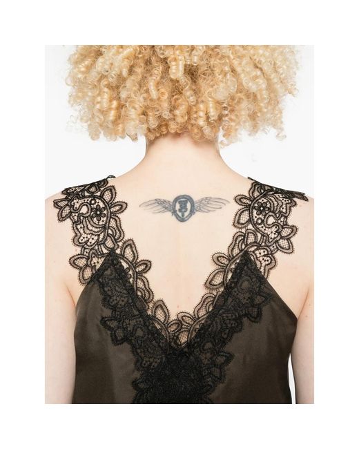 Rohe Brown V-Neck Silk Top