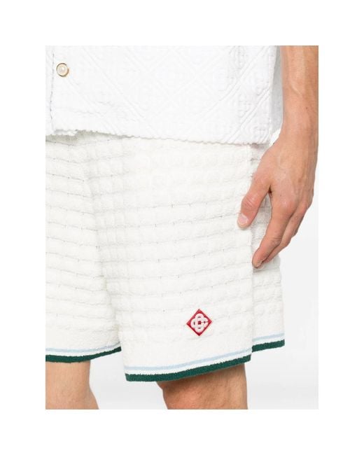 Casablanca White Neutrals Shorts for men