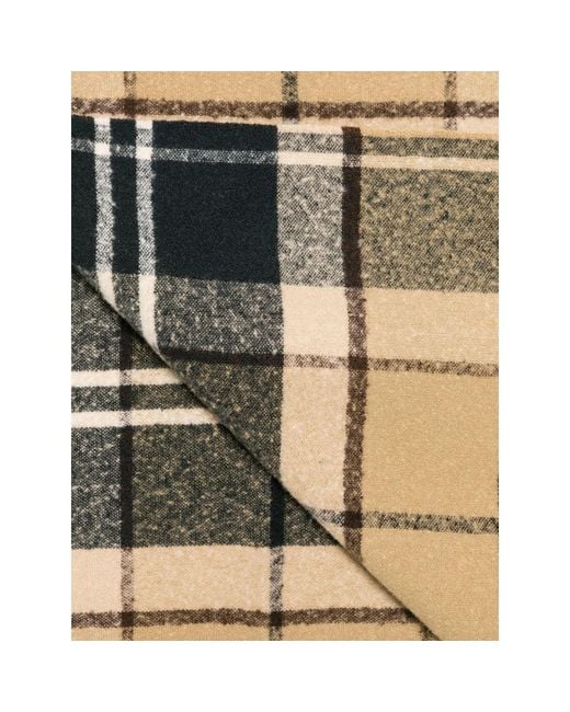 Barbour Green Deanna Tartan Fringed Scarf