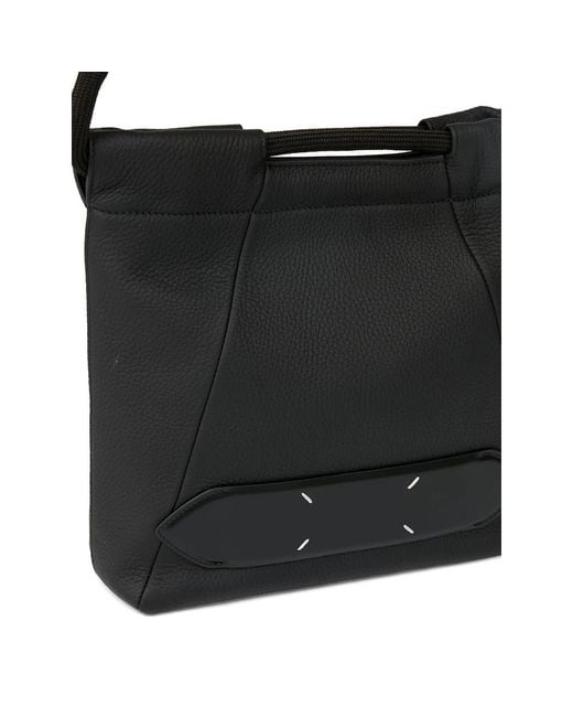 Maison Margiela Black Stitched-Details Shoulder Bag