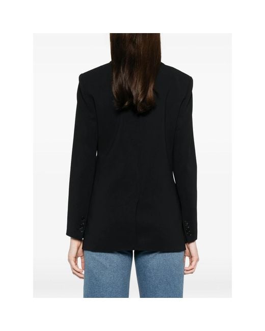 Joseph Black Button Fastening Jacket With Flap Pockets