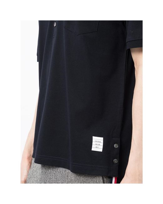 Thom Browne Black Polo Shirts for men