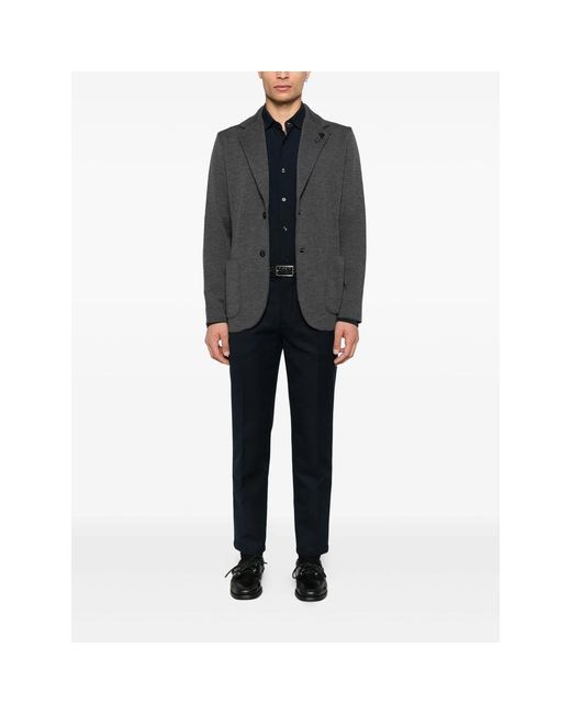 Mazzarelli Blue Long-Sleeve Shirt for men