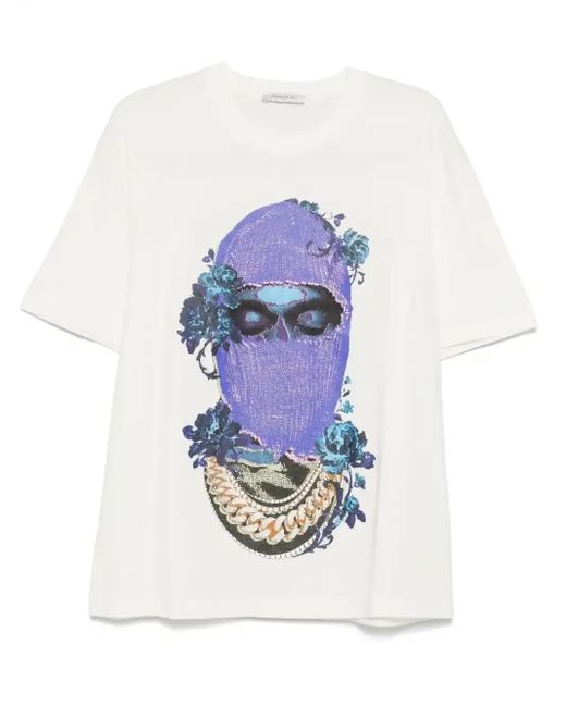 Ih Nom Uh Nit White Rose Mask T-Shirt for men
