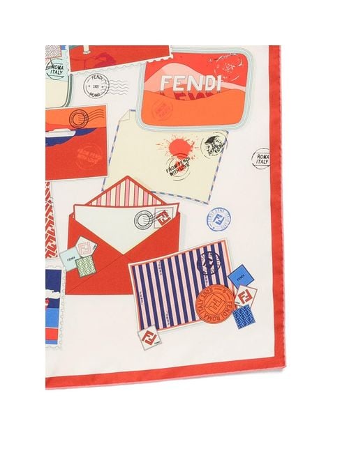 Fendi White Neutrals Scarves