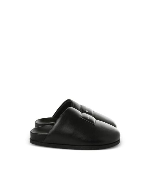 Givenchy Black Leather Mules