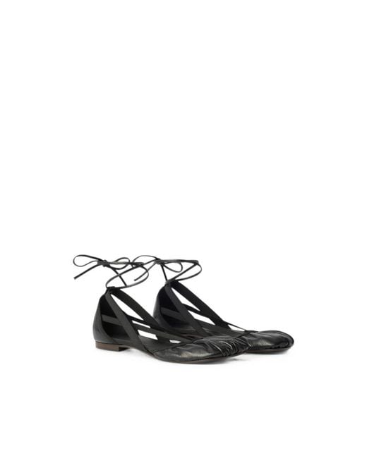 Lemaire Black Flat Pedille Ballerinas