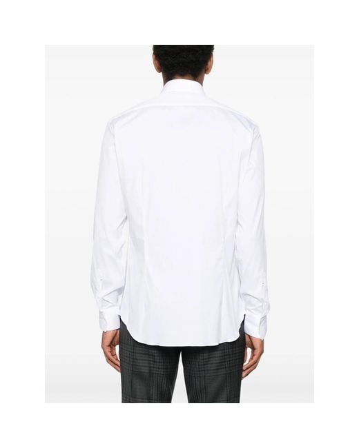 Mazzarelli White Button-Down Shirt for men