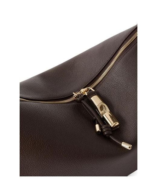 Furla Brown Debby Shoulder Bag L