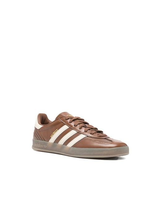 Adidas Brown Sneaker With Stripes for men