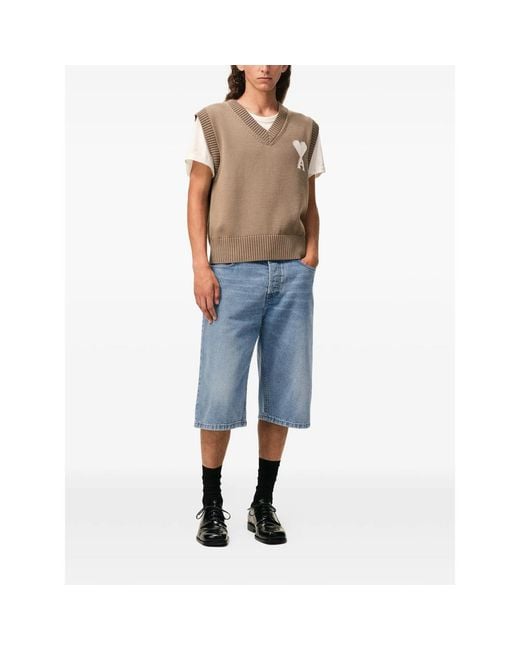 AMI Blue Shorts for men
