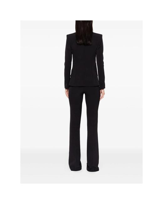 Elisabetta Franchi Black Shawl-Collar Single-Breasted Suit