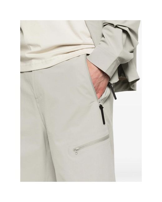 Hiking Patrol Gray Edge Lt Zip Pocket Shorts for men
