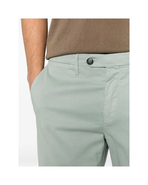 Canali Blue Chinos Mint Cotton for men
