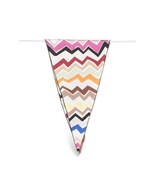 Missoni Pink Zig-Zag-Print Scarf