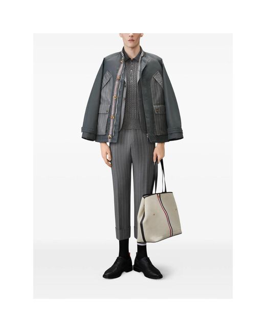 Thom Browne Gray Polo Shirts for men