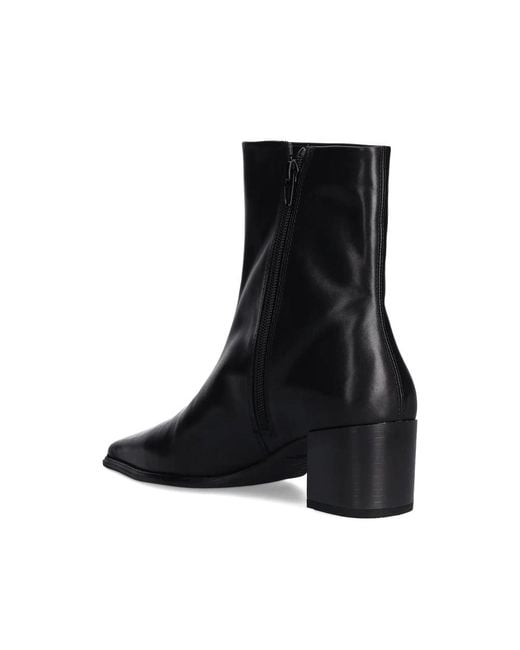 Vagabond Black Pointed-Toe Block-Heel Boots