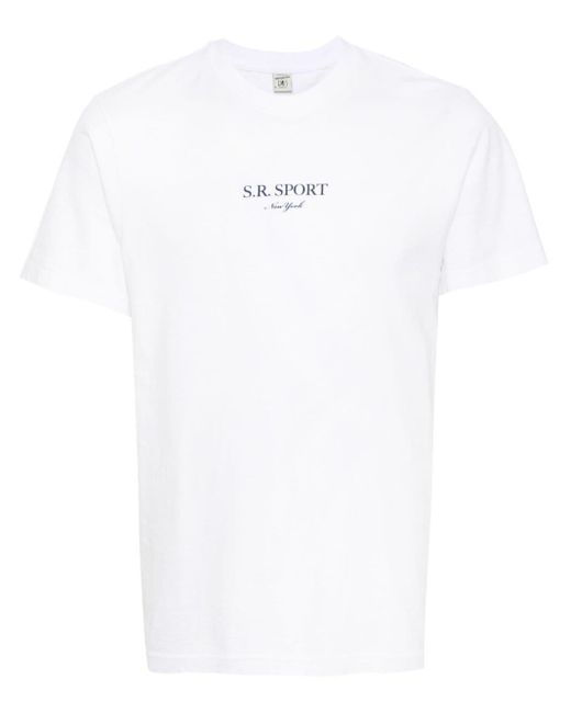 Sporty & Rich White Wimbledon Cotton T-shirt