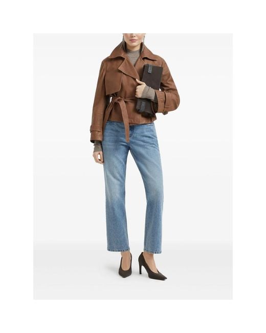 Brunello Cucinelli Gray Knitted Top