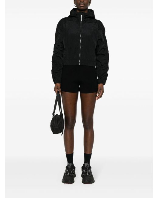 Calvin Klein Black Logo-Print Hooded Jacket