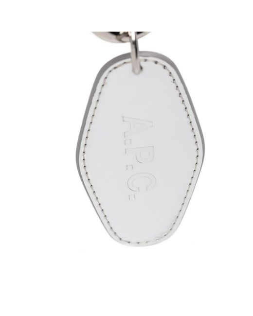A.P.C. White Keyrings & Chains
