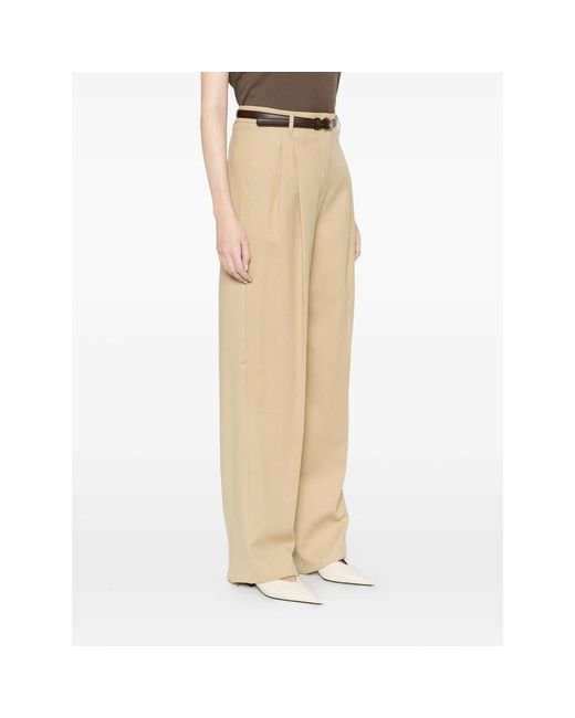 Max Mara Natural Straight Trousers
