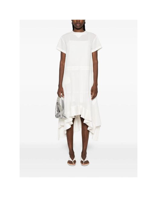 Sacai White Dresses