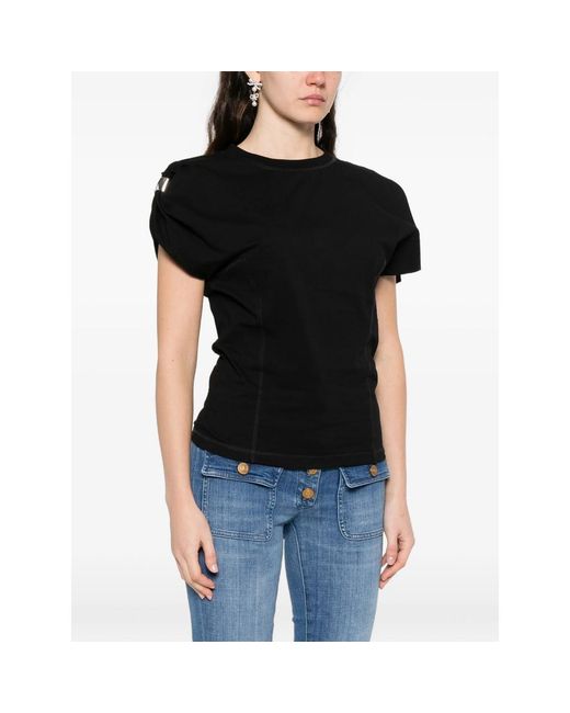 Seafarer Black Estephani Short-Sleeve T-Shirt