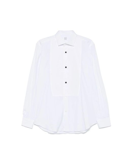 Mazzarelli White Smocking Shirt for men
