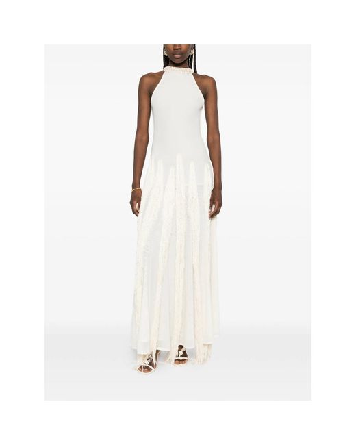 Bless White Halterneck Maxi Dress