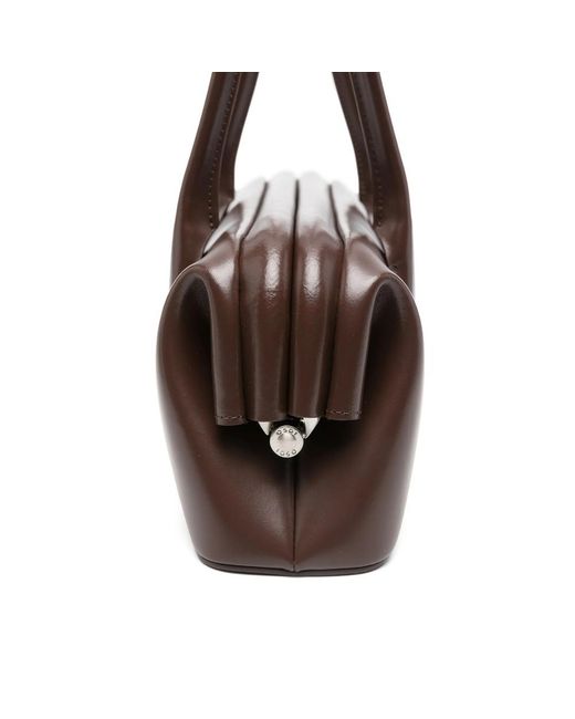 OSOI Brown Boat Wide Shoulder Bag