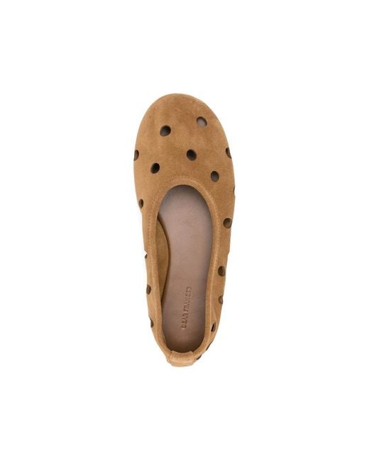 Dear Frances Natural Balla Perforation Ballet Flats