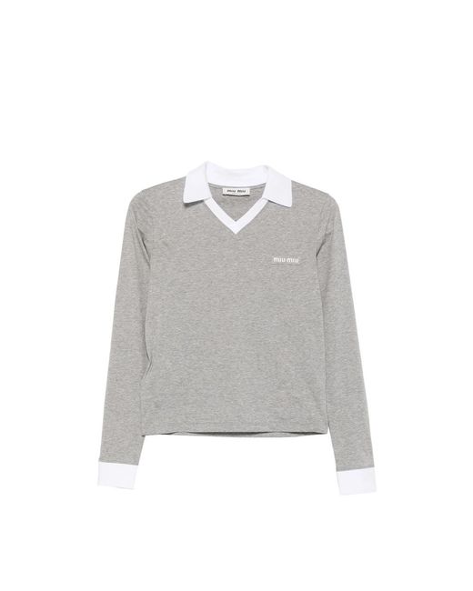 Miu Miu Gray Tops