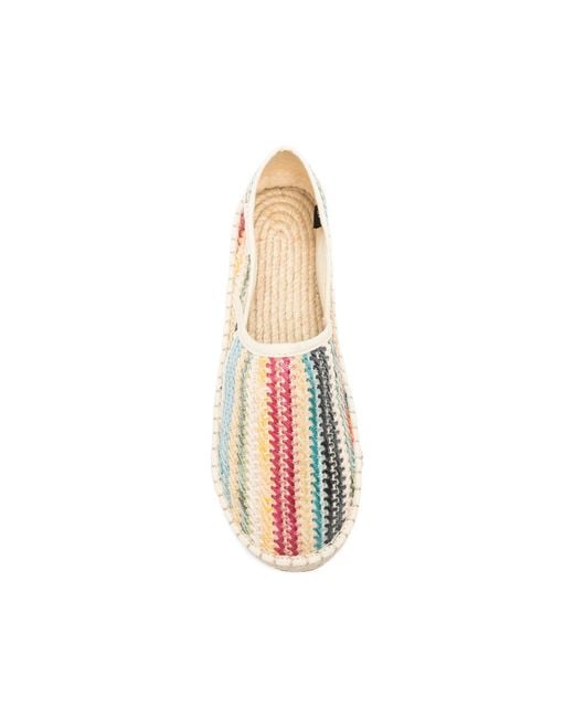Superga Natural 3009 Striped Espadrilles