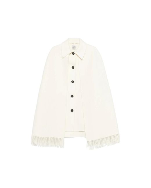 Totême White Neutrals Coats