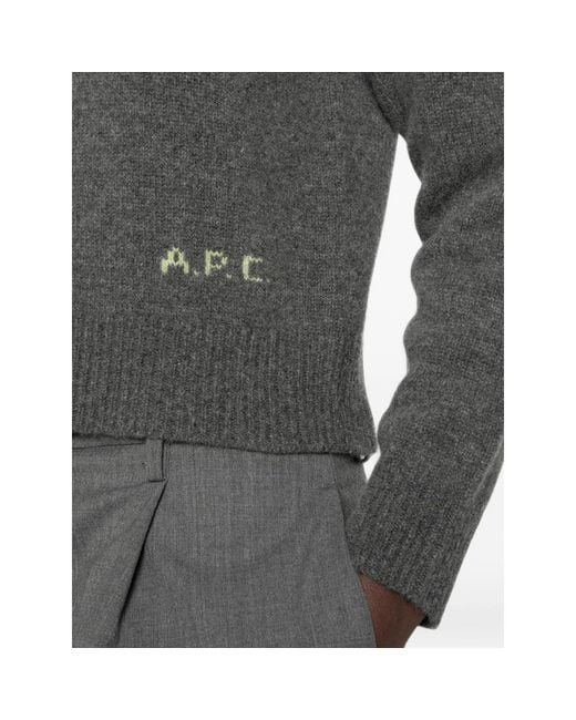 A.P.C. Gray Knitwear
