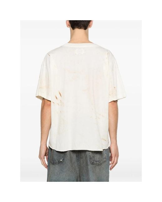 ERCOLE STUDIO White Printed T-Shirt for men