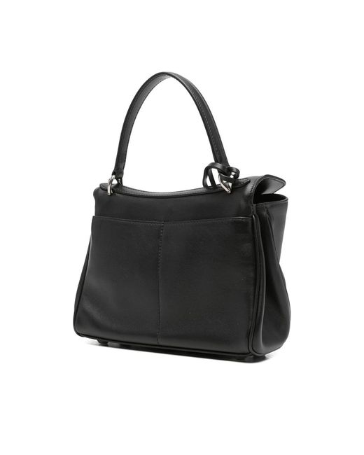 Balenciaga Black Top-Handle Padlock Tote Bag