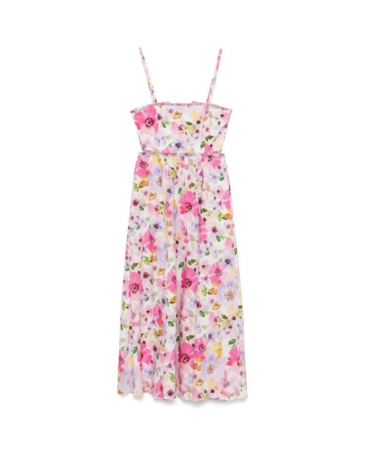 PAOLA ZUIN Pink Petra Midi Dress