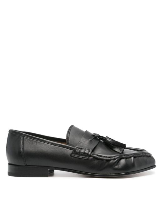 Magliano Black Tassel-Detailed Leather Loafers for men