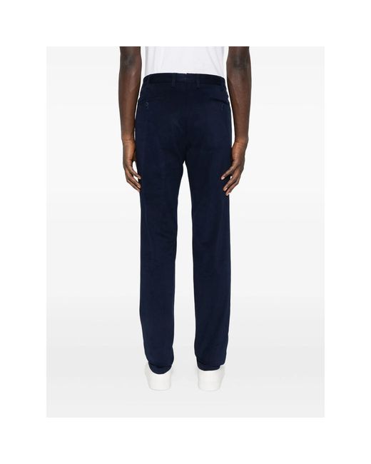 Rota Blue Straight-Leg Trousers for men